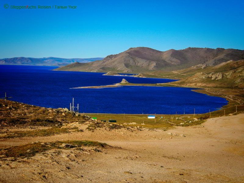 Steppenfuchs Reisen - Terchiin Tsagaan Nuur von oben