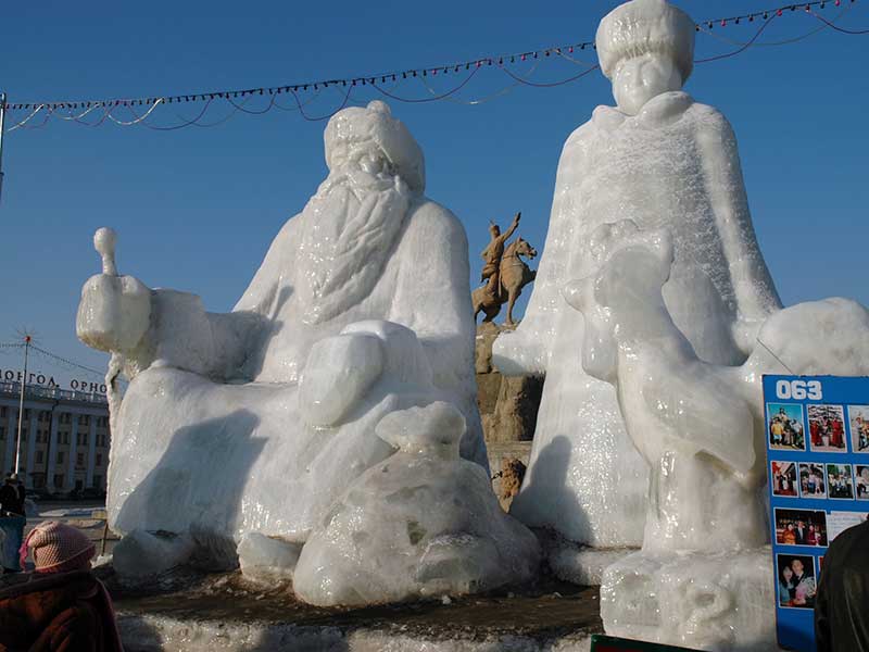 Steppenfuchs Reisen - Eisskulpturen