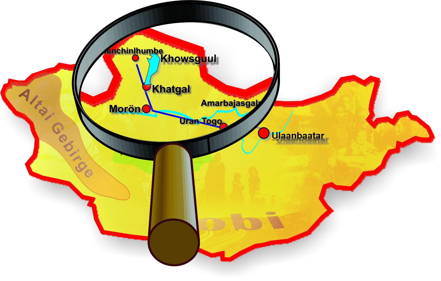 Steppenfuchs Reisen - Karte Tour 414